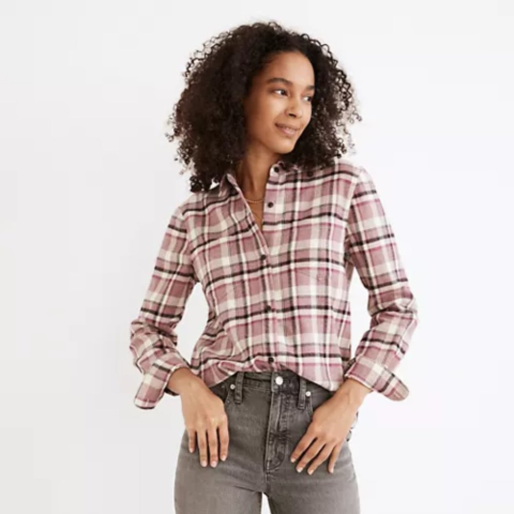 Madewell Classic Ex-Boyfriend Shirt in Cornado Plaid
